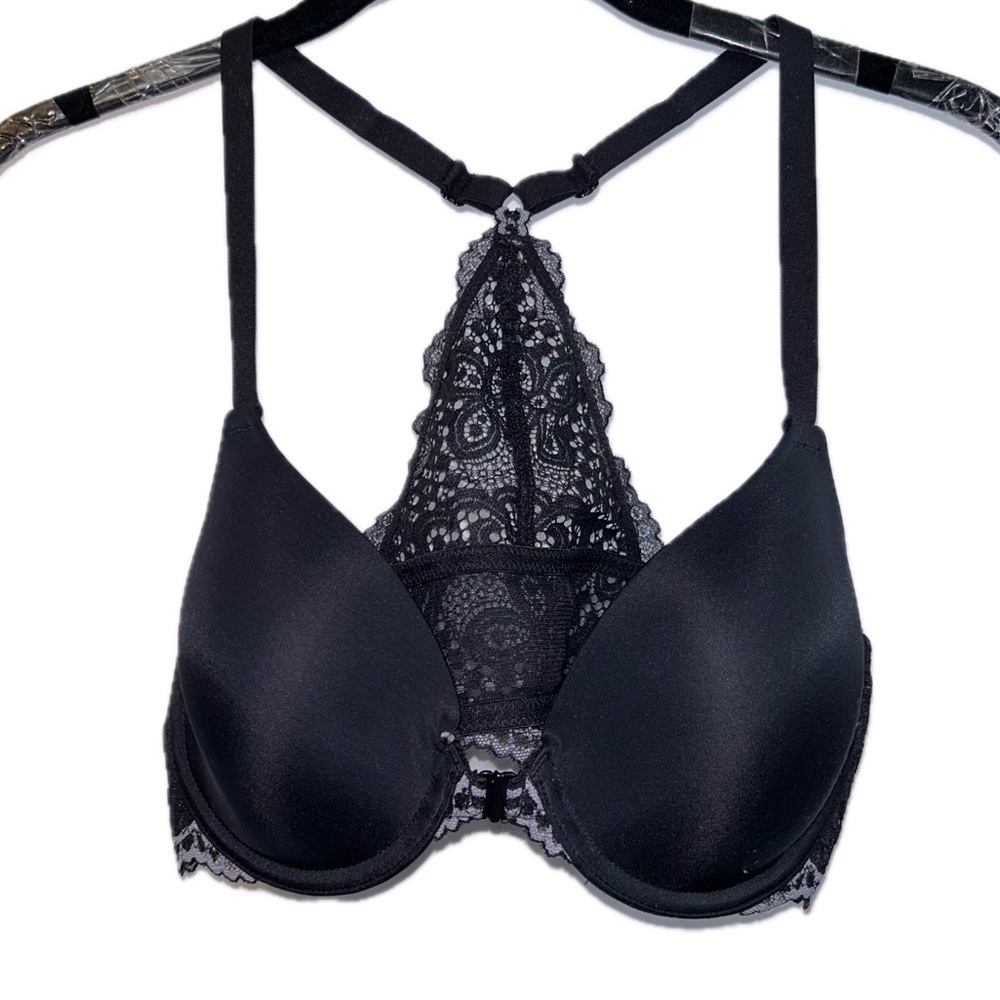 Maidenform Bra Lace Racerback Full Coverage Lightly Padded Underwire T-Shirt Bra